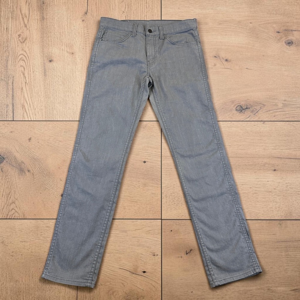 Levi's 511 Jeans Mens 31x32 Grey Mid Rise Slim Fit Straight Stretch Denim Casual